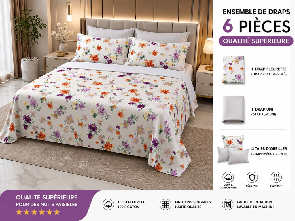 drap 6 pieces