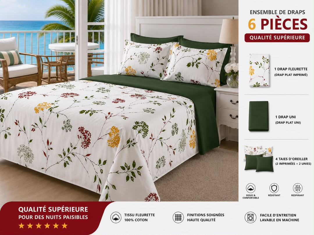 drap 6 pieces