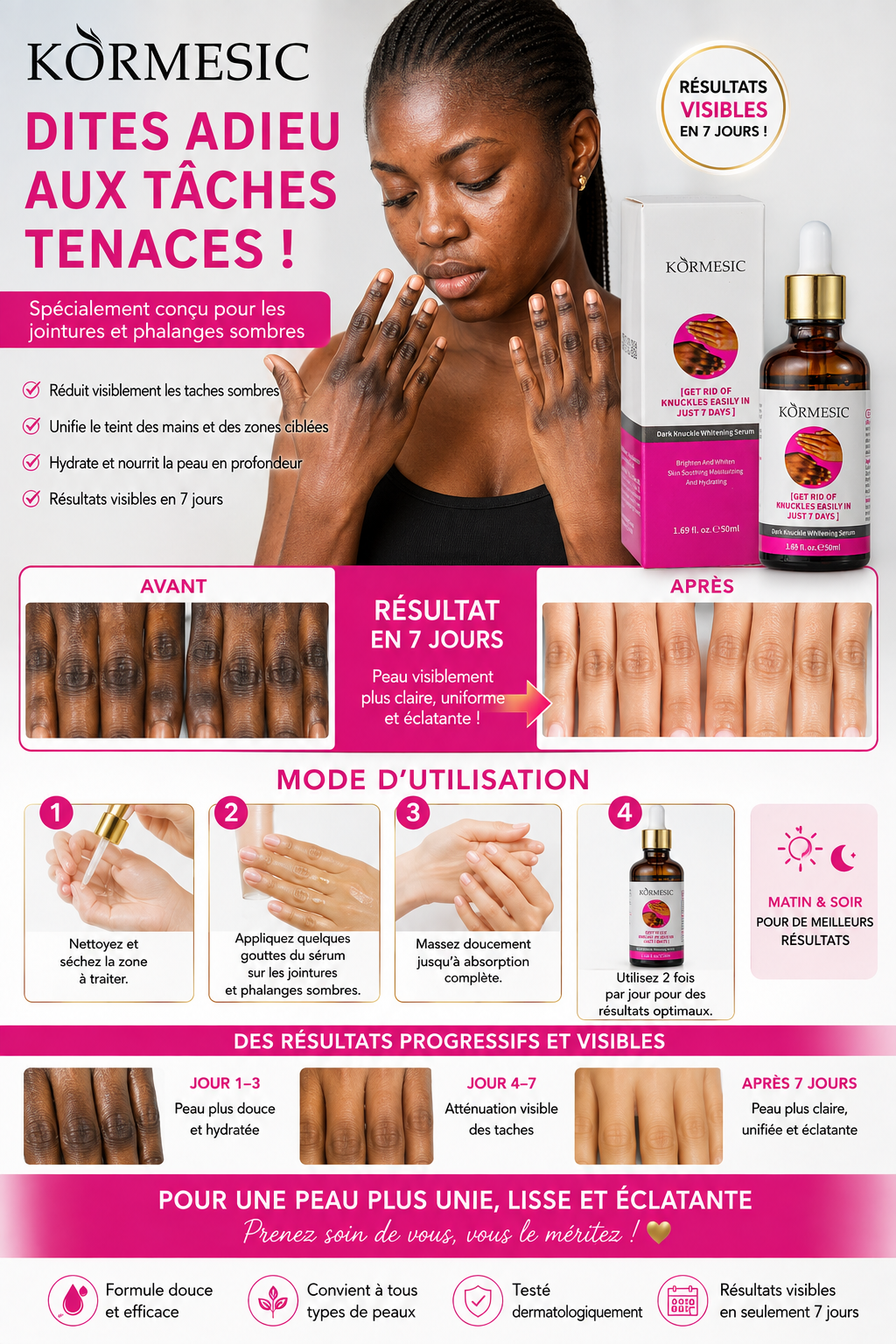 KORMESIC Dark Knuckle whitening Serum